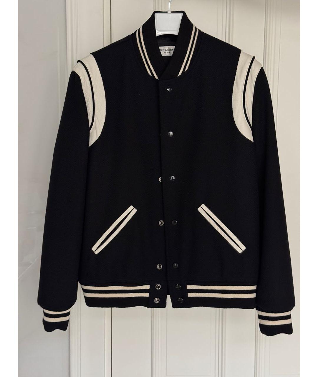 SAINT LAURENT Черная шерстяная куртка, фото 9
