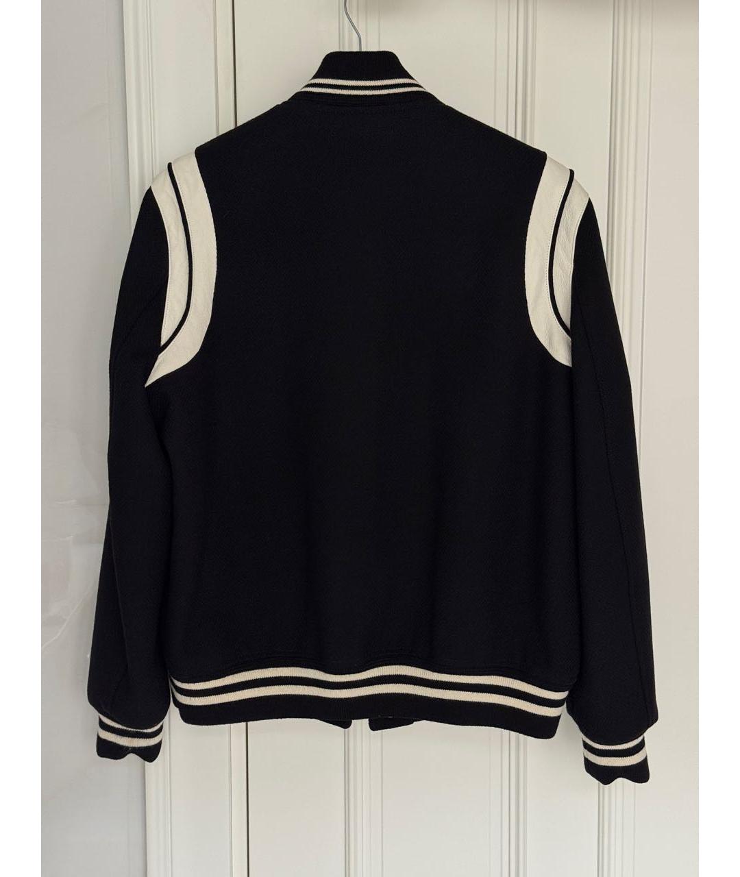 SAINT LAURENT Черная шерстяная куртка, фото 2