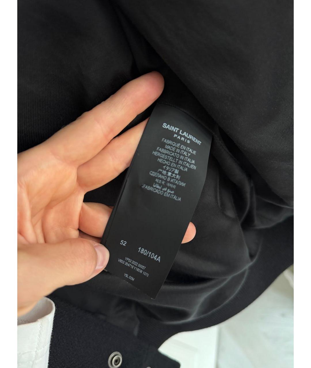 SAINT LAURENT Черная шерстяная куртка, фото 5