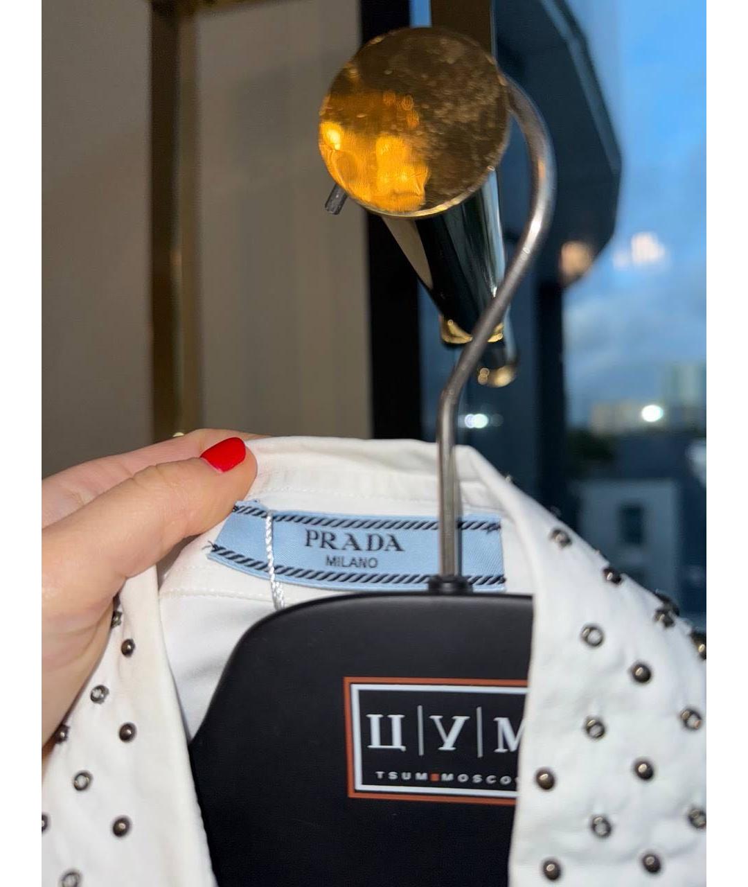 PRADA Белая блузы, фото 4