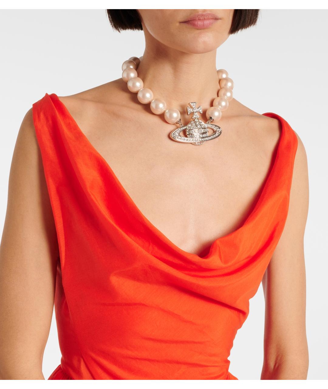 VIVIENNE WESTWOOD Оранжевое коктейльное платье, фото 8