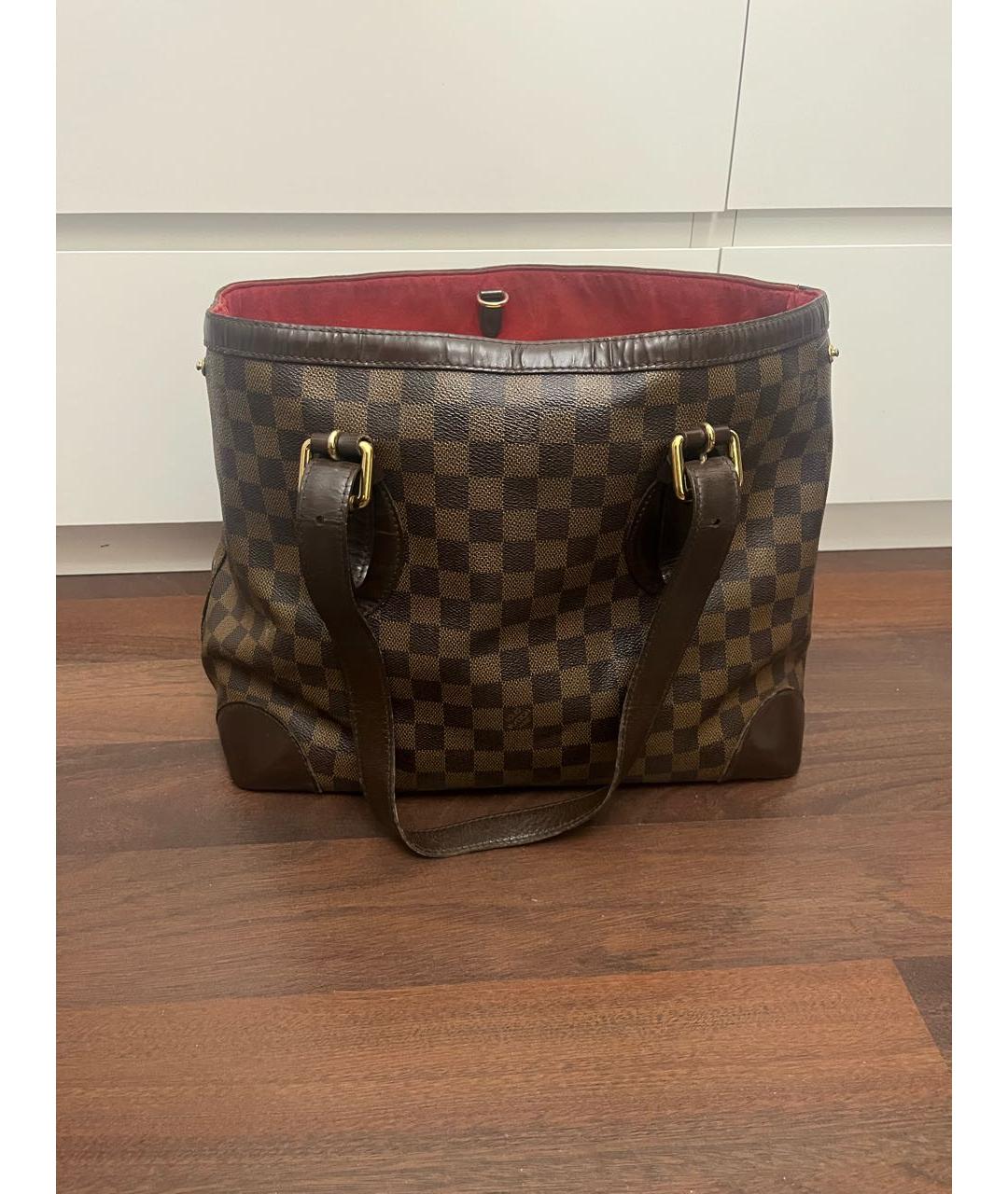 LOUIS VUITTON Коричневая сумка тоут, фото 3