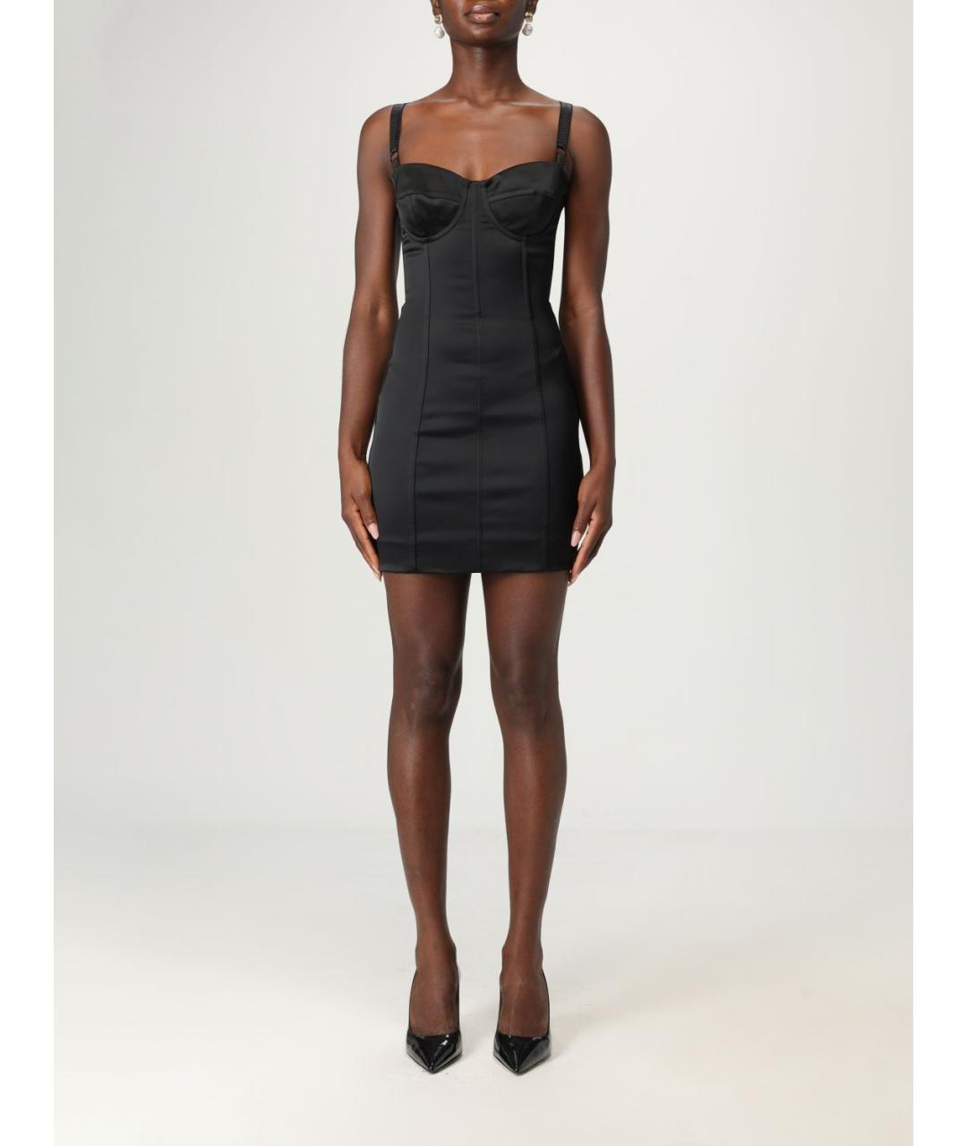 DOLCE&GABBANA Черное коктейльное платье, фото 2