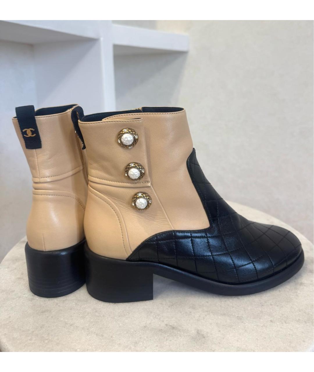 CHANEL Кожаные полусапоги, фото 2