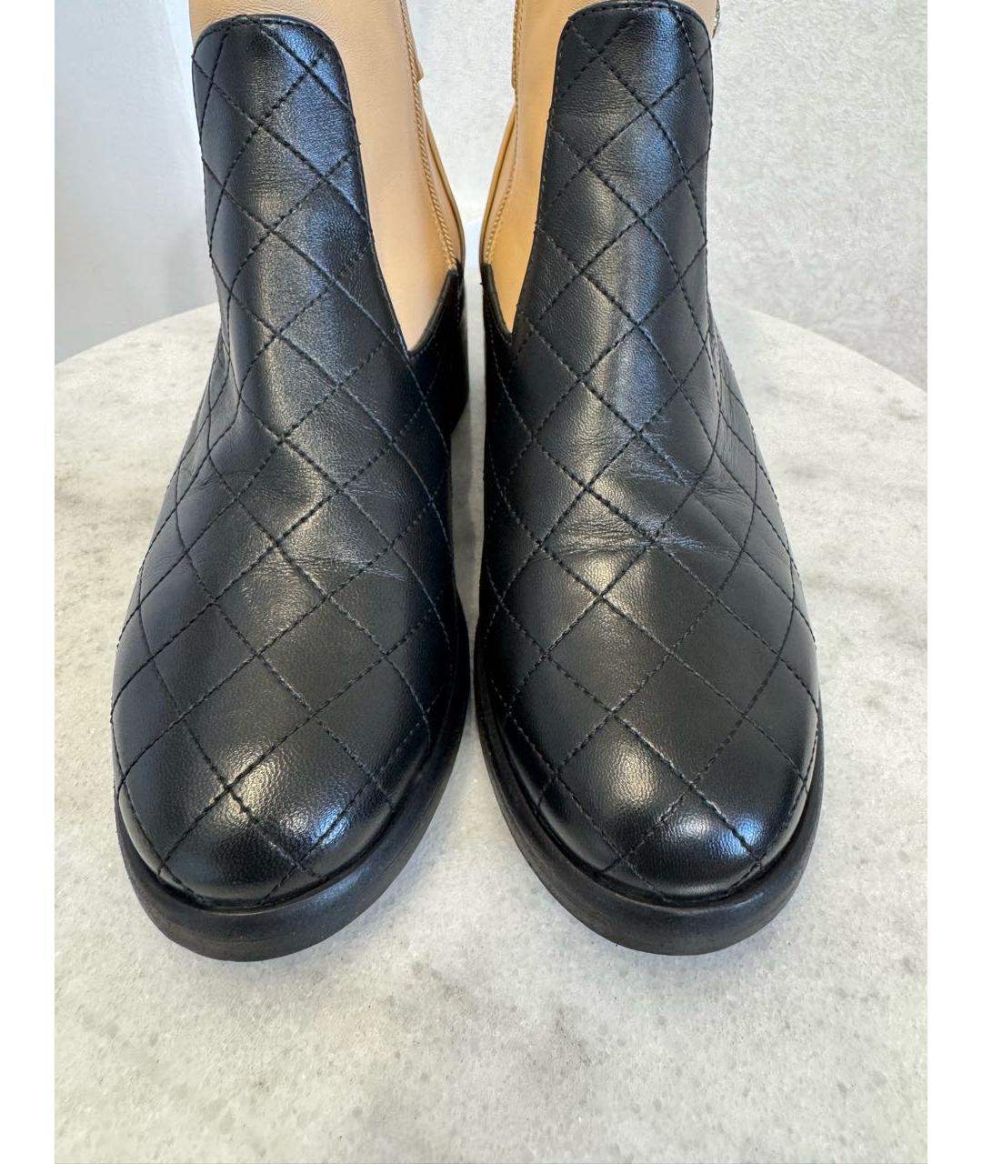 CHANEL Кожаные полусапоги, фото 4