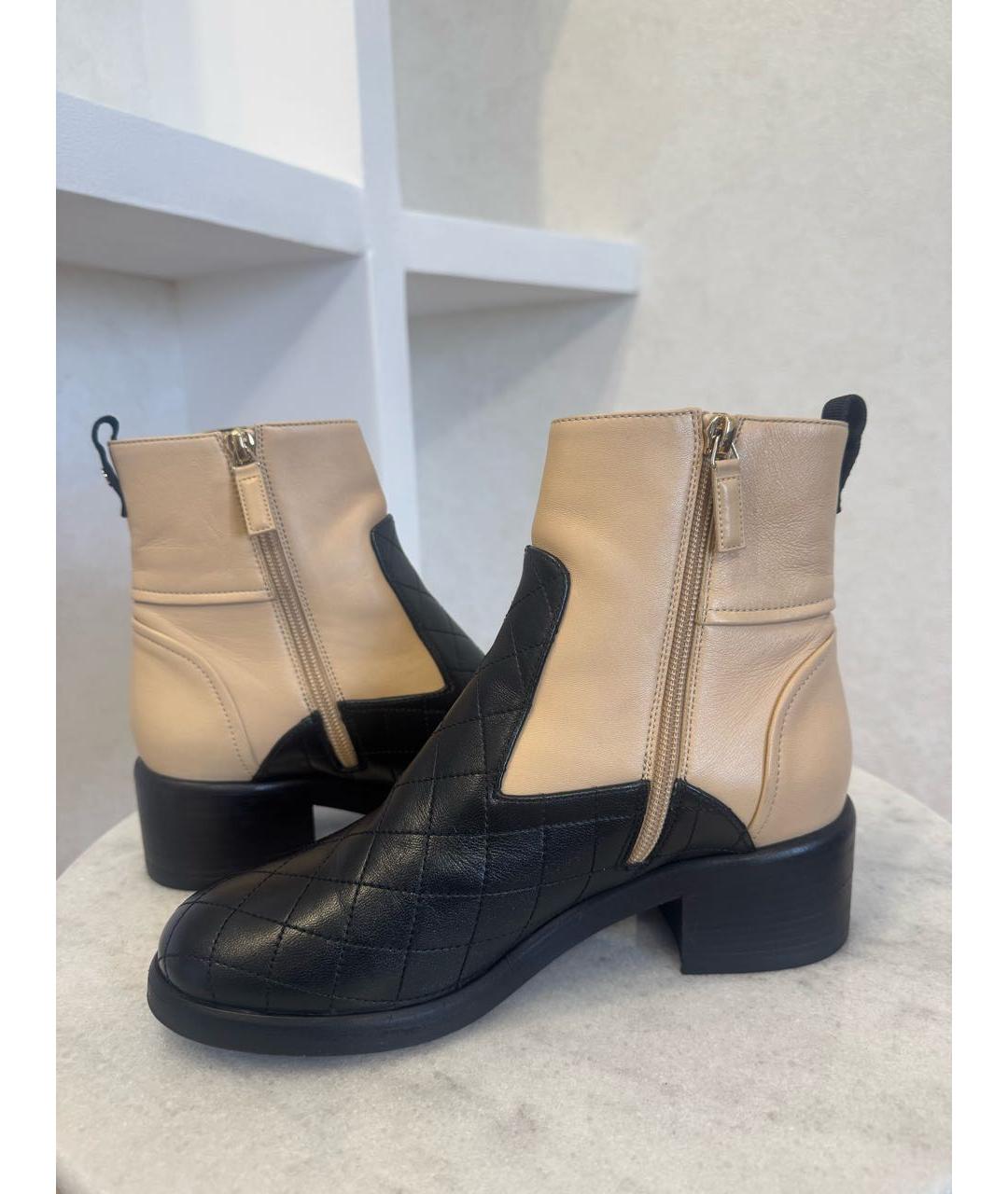 CHANEL Кожаные полусапоги, фото 6