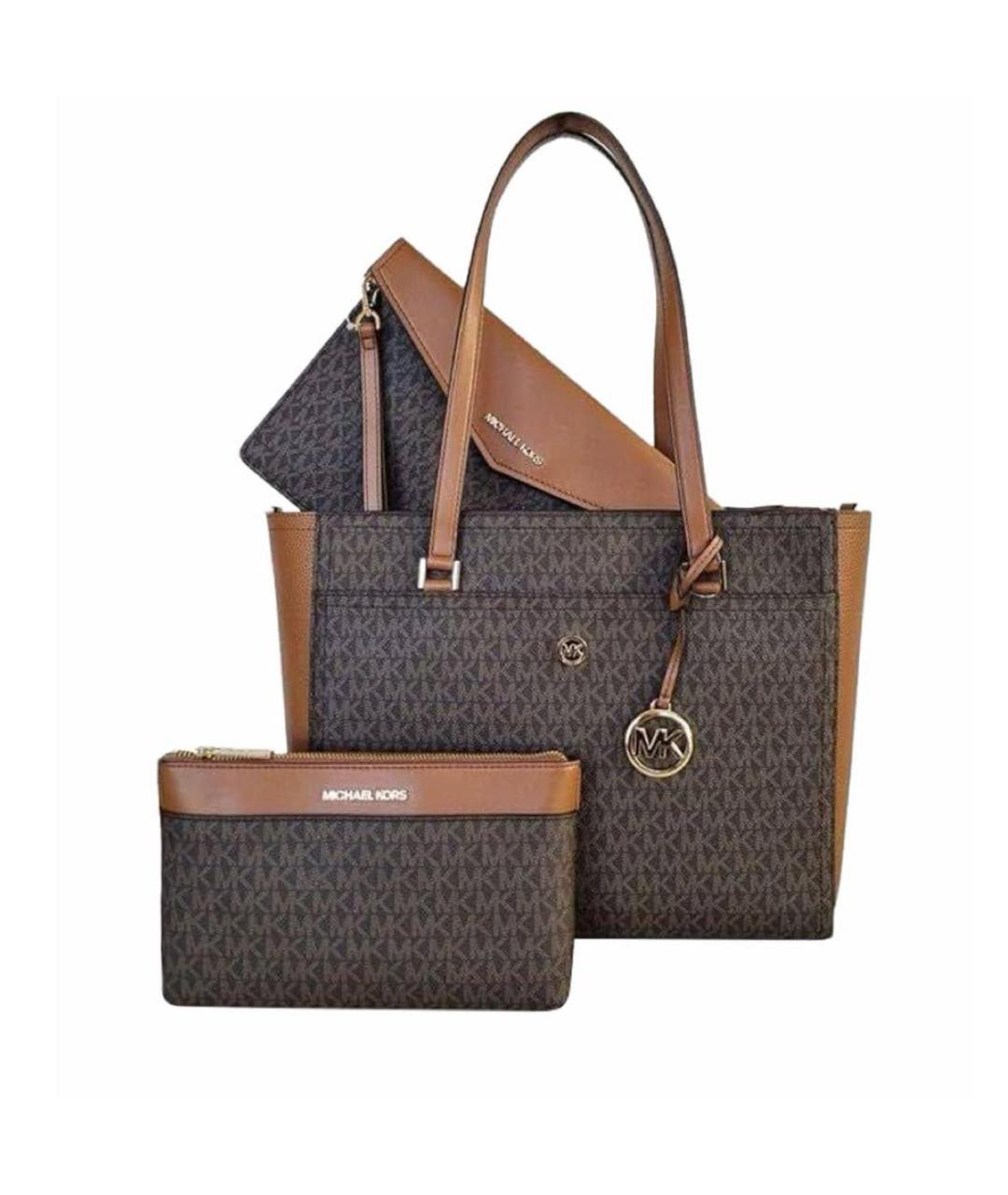 MICHAEL KORS Коричневая сумка тоут, фото 9