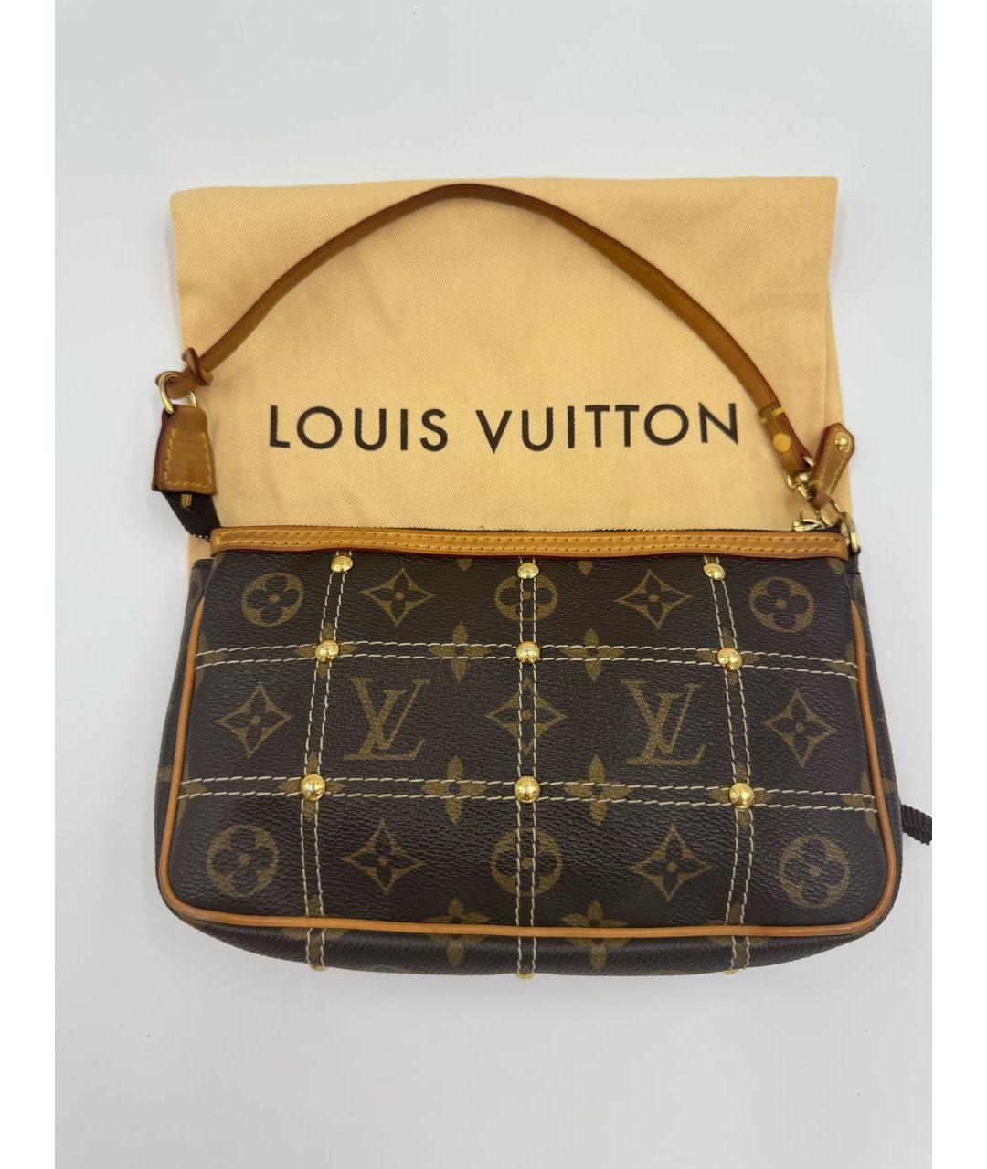 LOUIS VUITTON Коричневая сумка с короткими ручками, фото 4