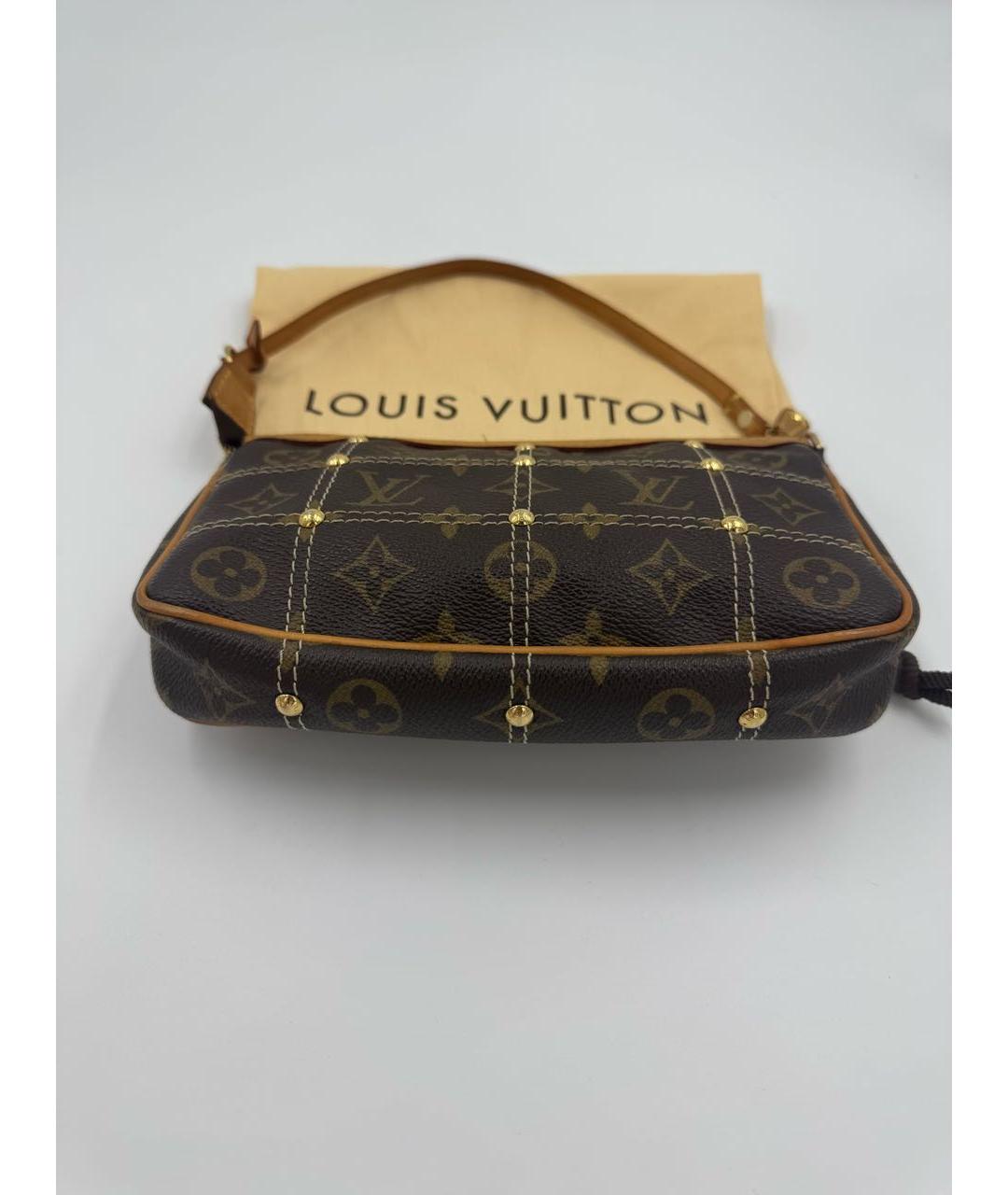 LOUIS VUITTON Коричневая сумка с короткими ручками, фото 5