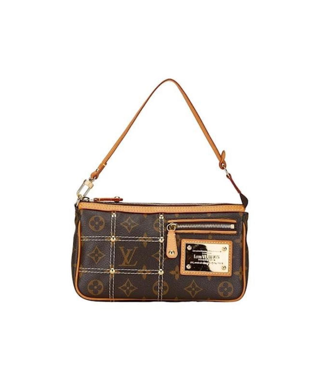 LOUIS VUITTON Коричневая сумка с короткими ручками, фото 9