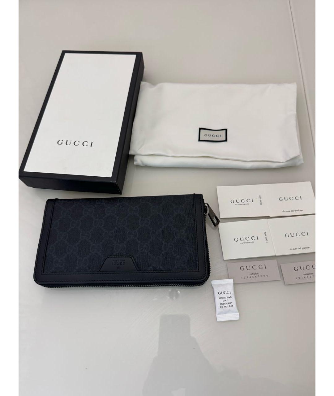 GUCCI Черный кошелек, фото 9