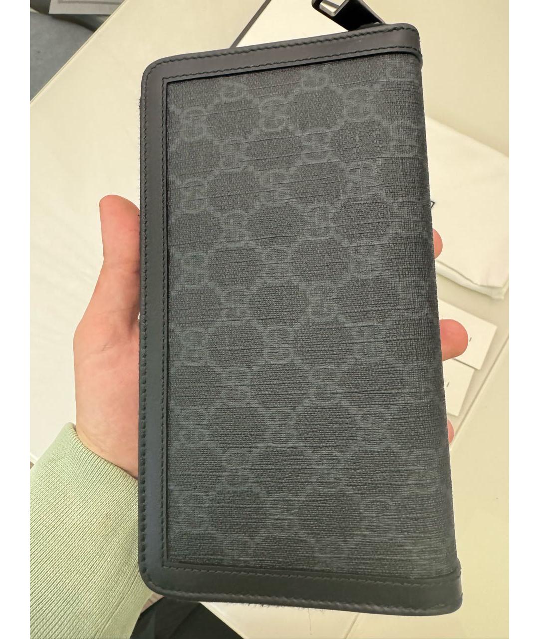 GUCCI Черный кошелек, фото 6