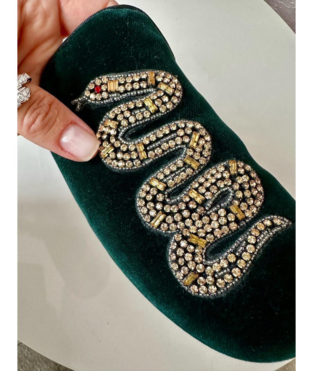 GUCCI Зеленые мюли, фото 6