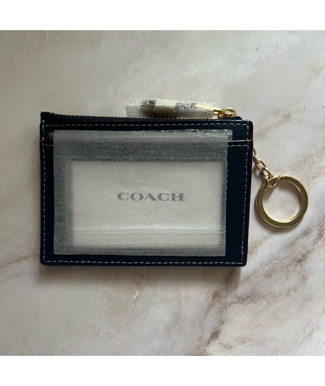 COACH Темно-синий кардхолдер, фото 4