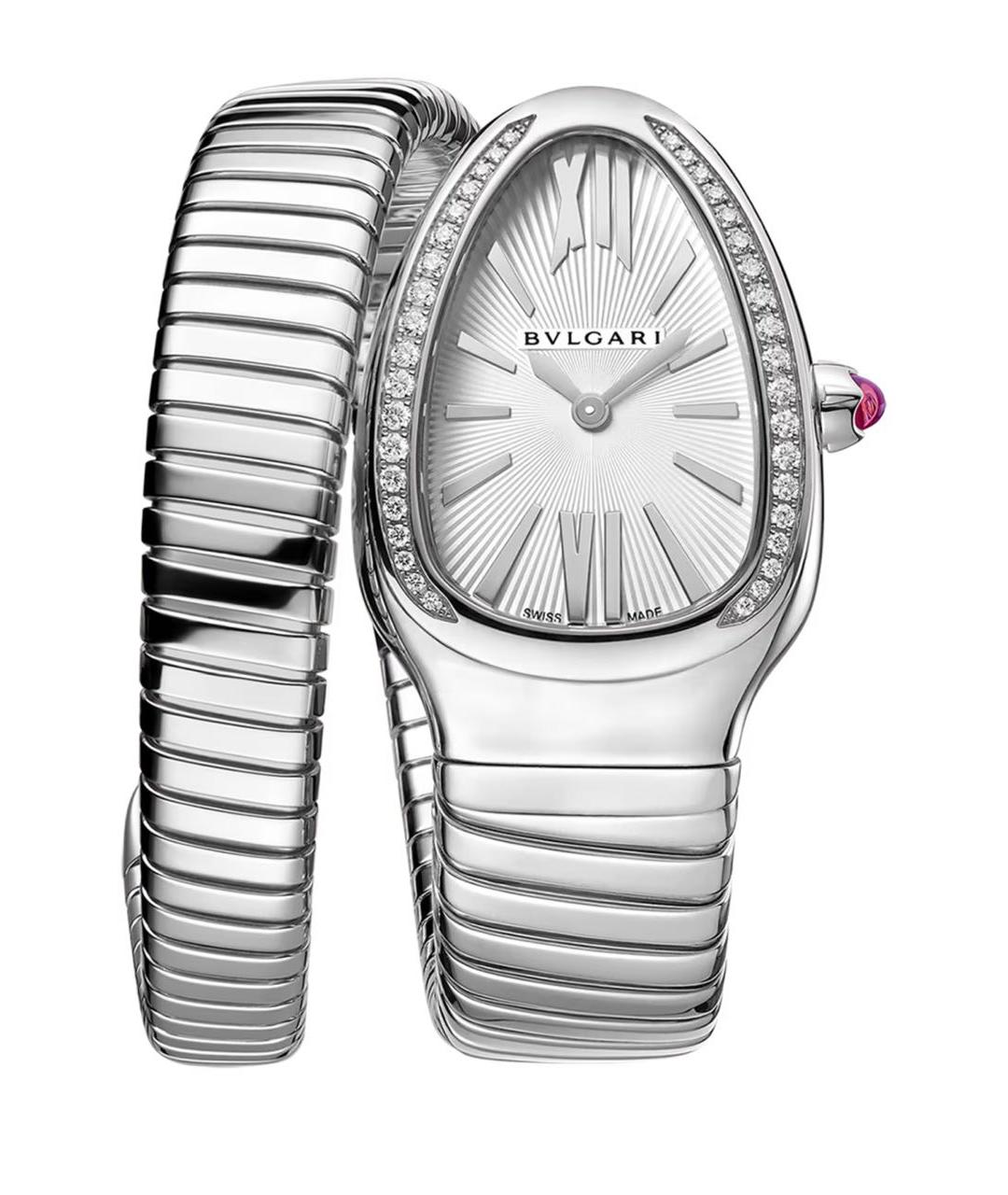 BVLGARI Серебряные часы, фото 1