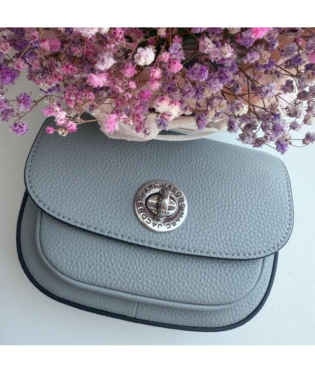 MARC JACOBS Серая кожаная сумка через плечо, фото 4