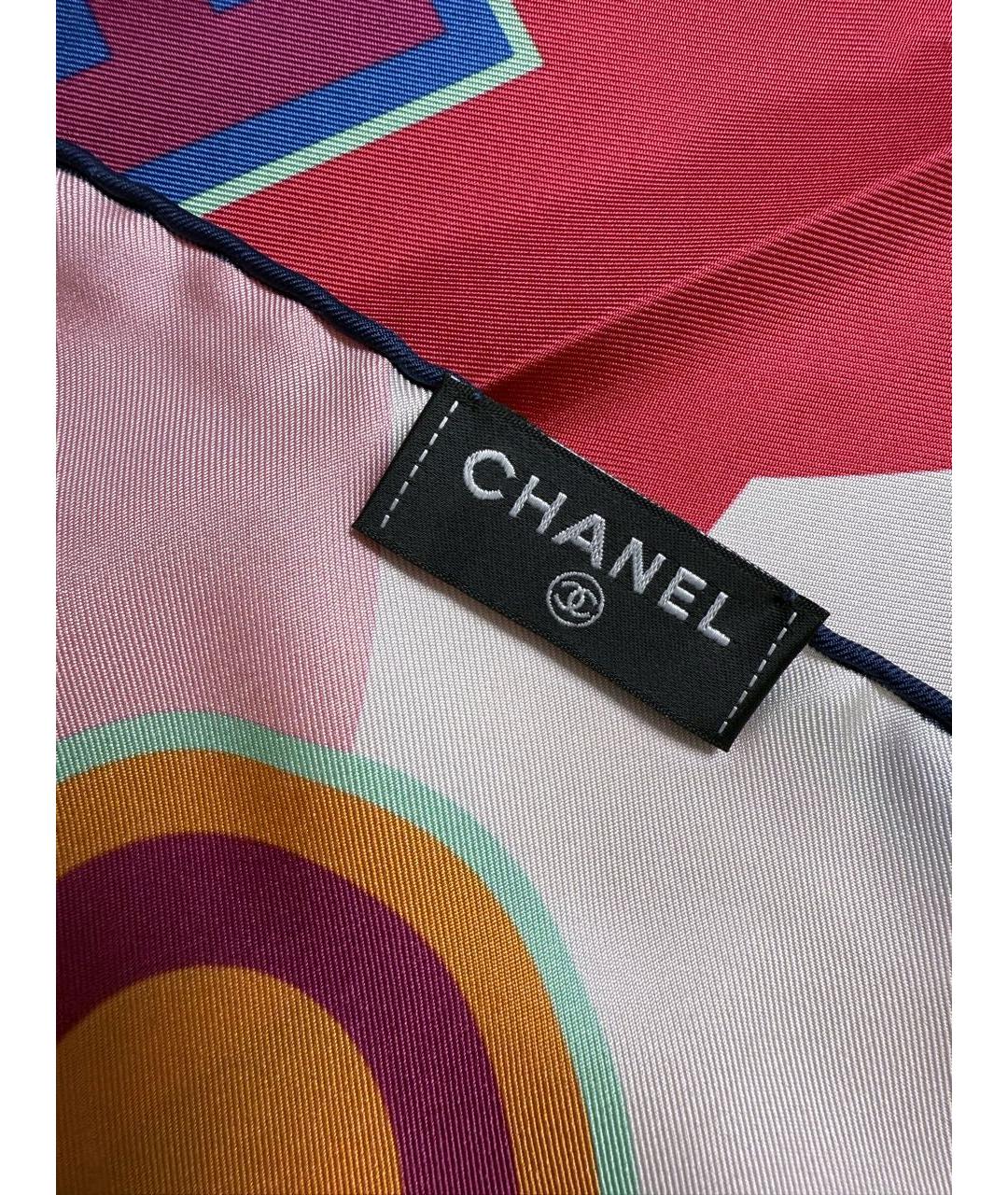 CHANEL Мульти шелковый платок, фото 4