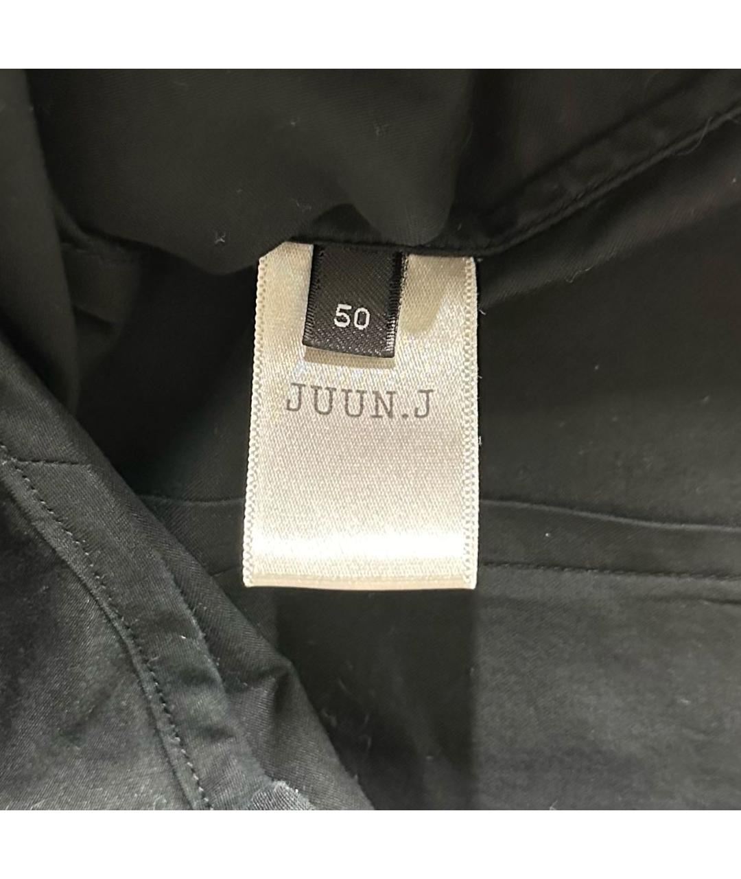 JUUN.J Антрацитовая хлопко-шерстяная кэжуал рубашка, фото 6