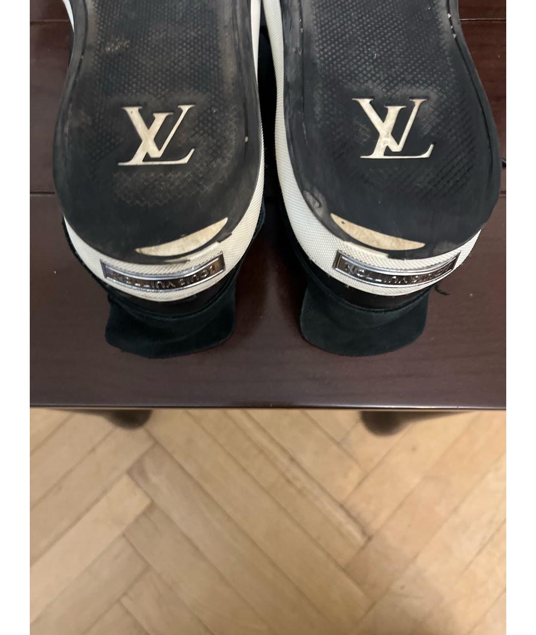 LOUIS VUITTON Черные низкие кроссовки / кеды, фото 4