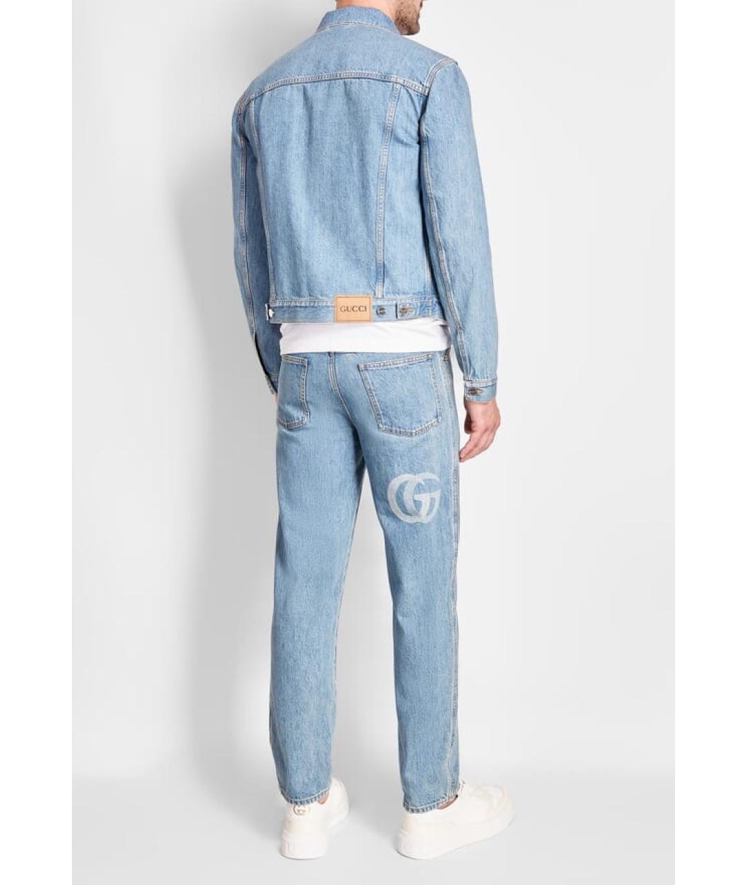 GUCCI Синяя деним куртка, фото 4