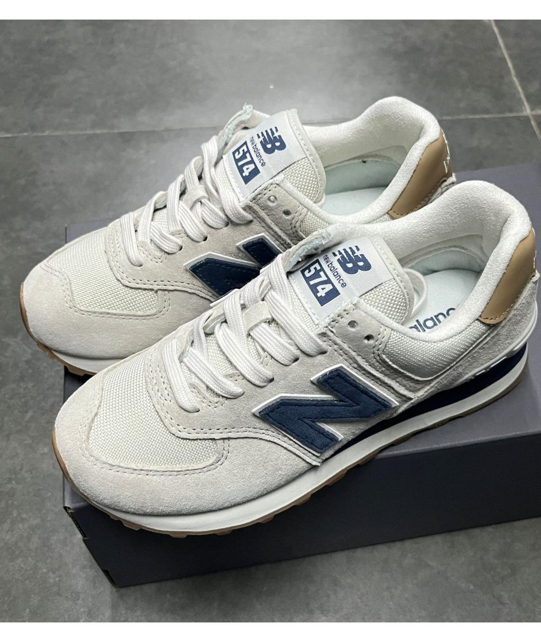 NEW BALANCE Белые низкие кроссовки / кеды, фото 3