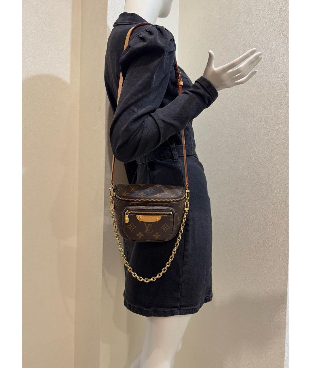 LOUIS VUITTON Коричневая сумка с короткими ручками, фото 5