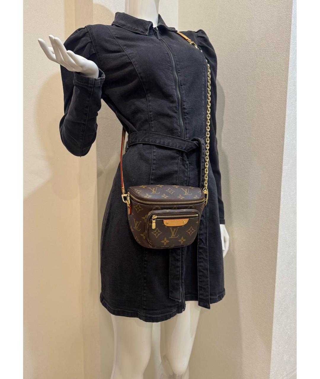 LOUIS VUITTON Коричневая сумка с короткими ручками, фото 4