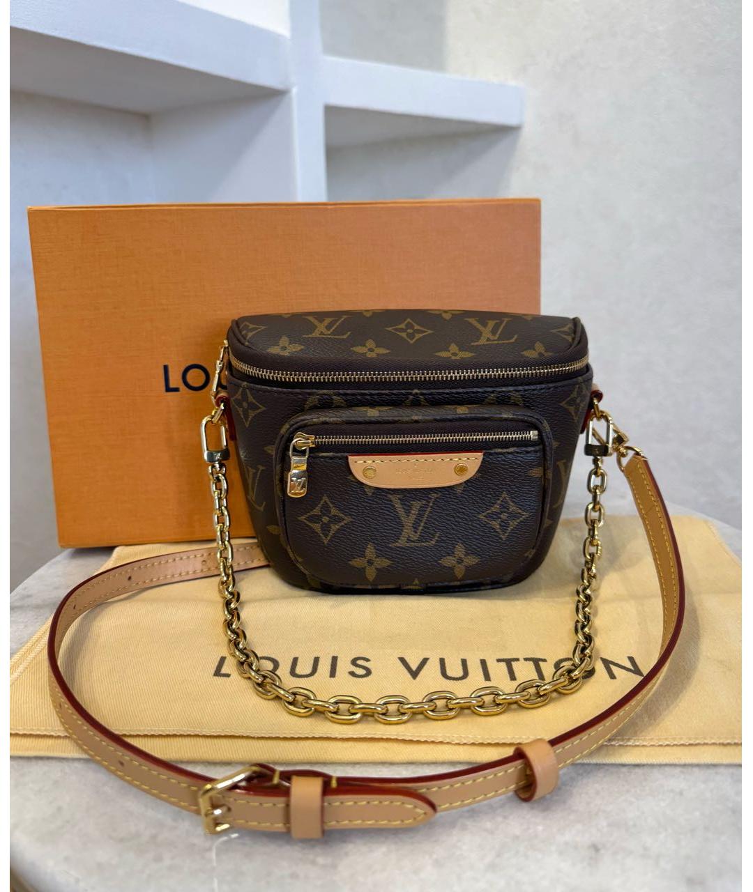 LOUIS VUITTON Коричневая сумка с короткими ручками, фото 2
