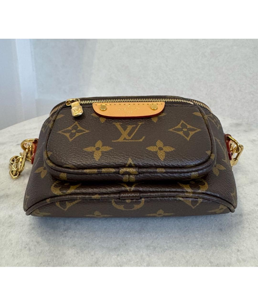 LOUIS VUITTON Коричневая сумка с короткими ручками, фото 7