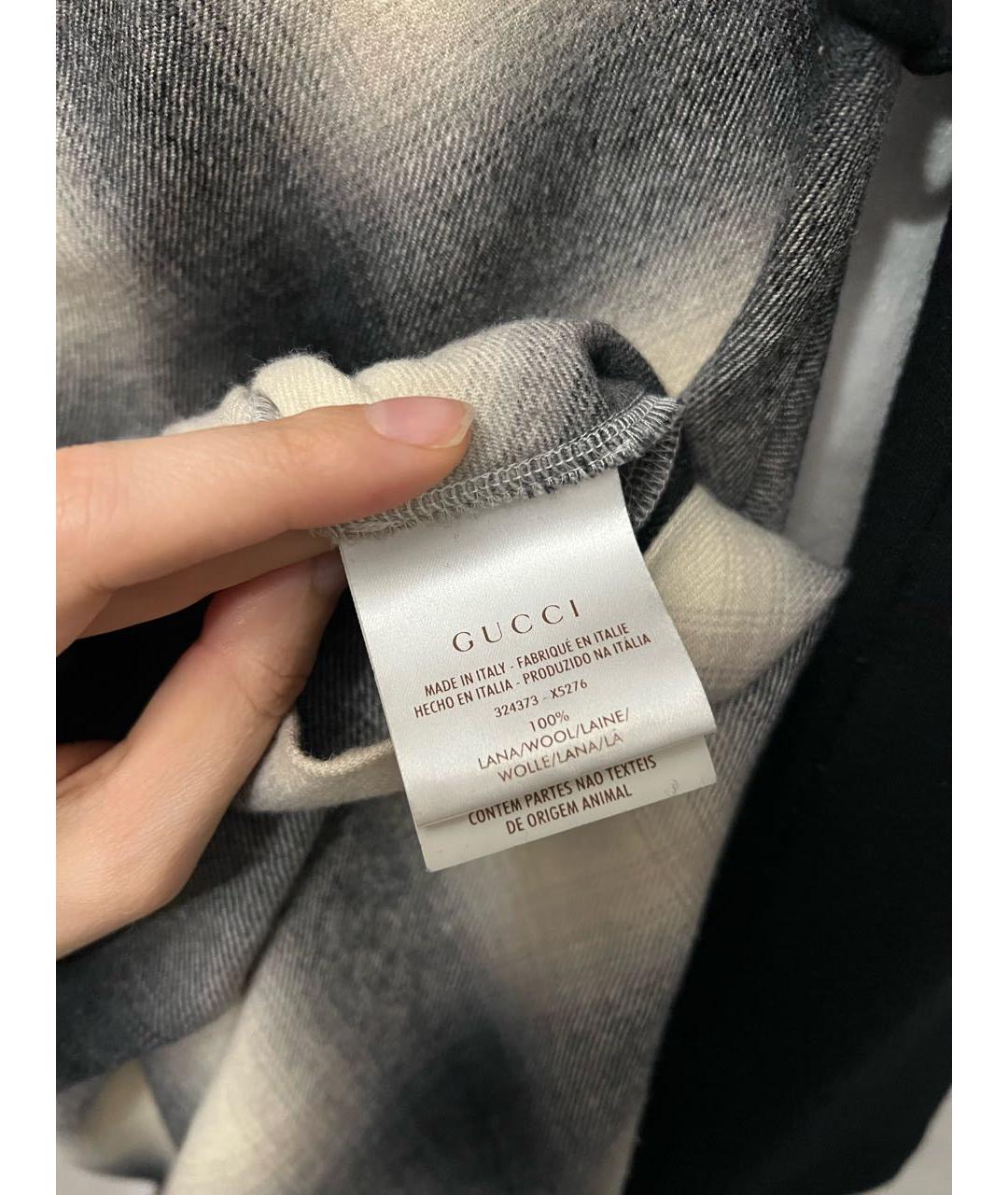 GUCCI Антрацитовое шерстяное повседневное платье, фото 3
