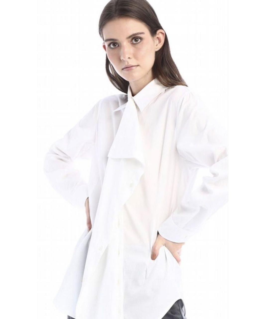 WEEKEND MAX MARA Белая хлопковая рубашка, фото 4