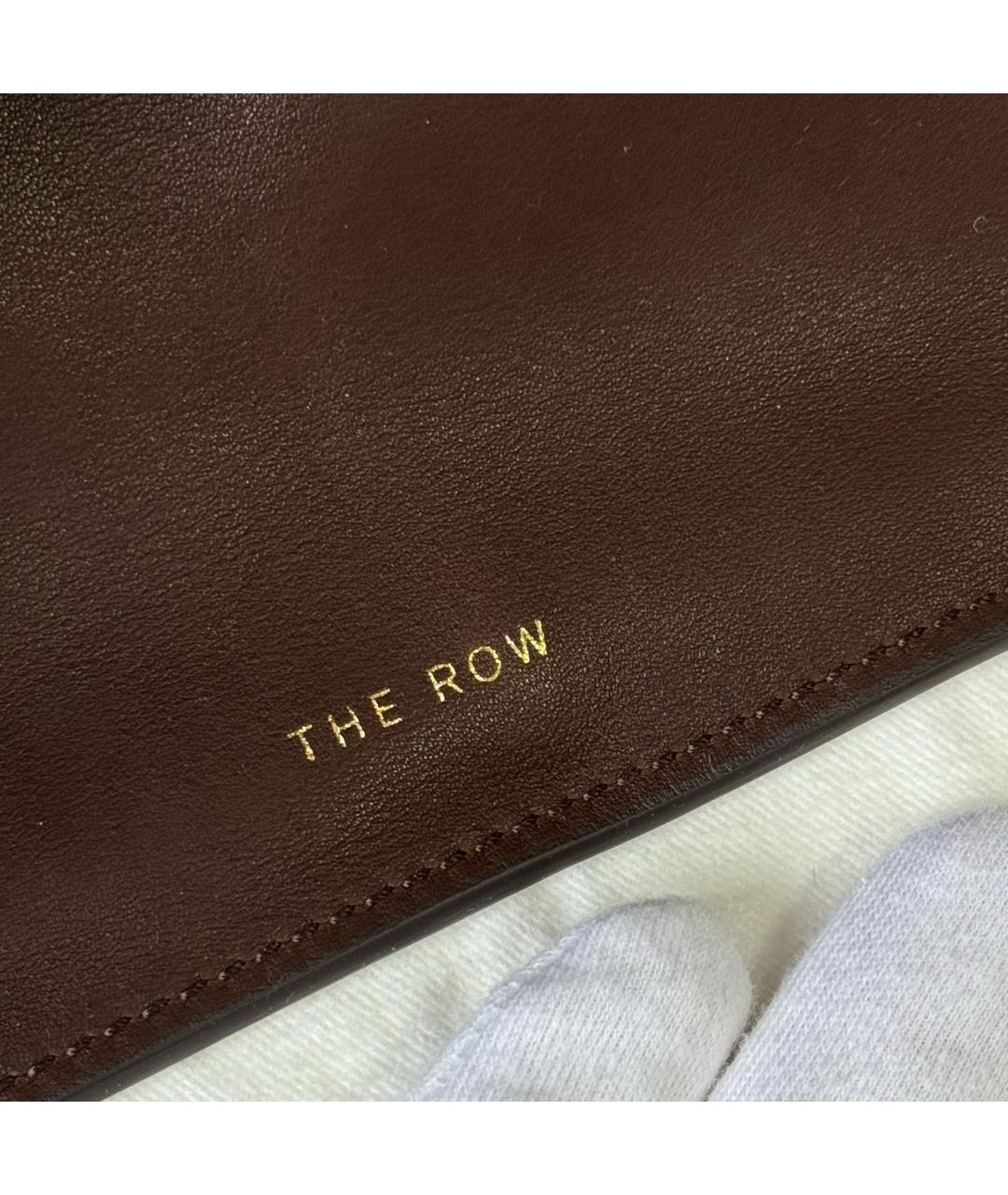 THE ROW Коричневая кожаная сумка тоут, фото 6