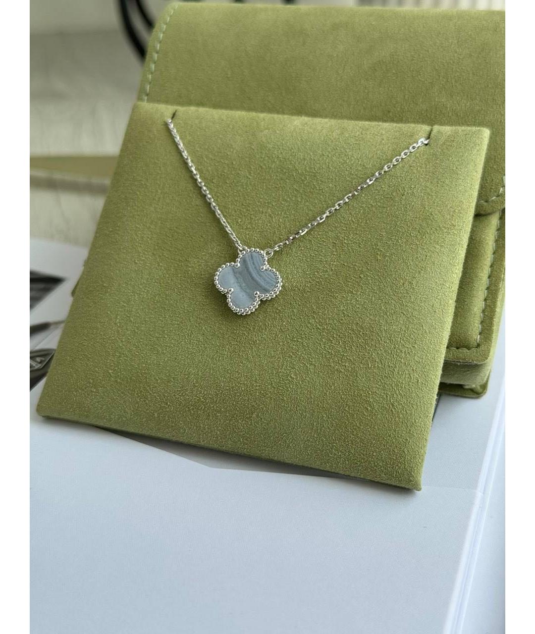 VAN CLEEF & ARPELS Голубая подвеска из белого золота, фото 6