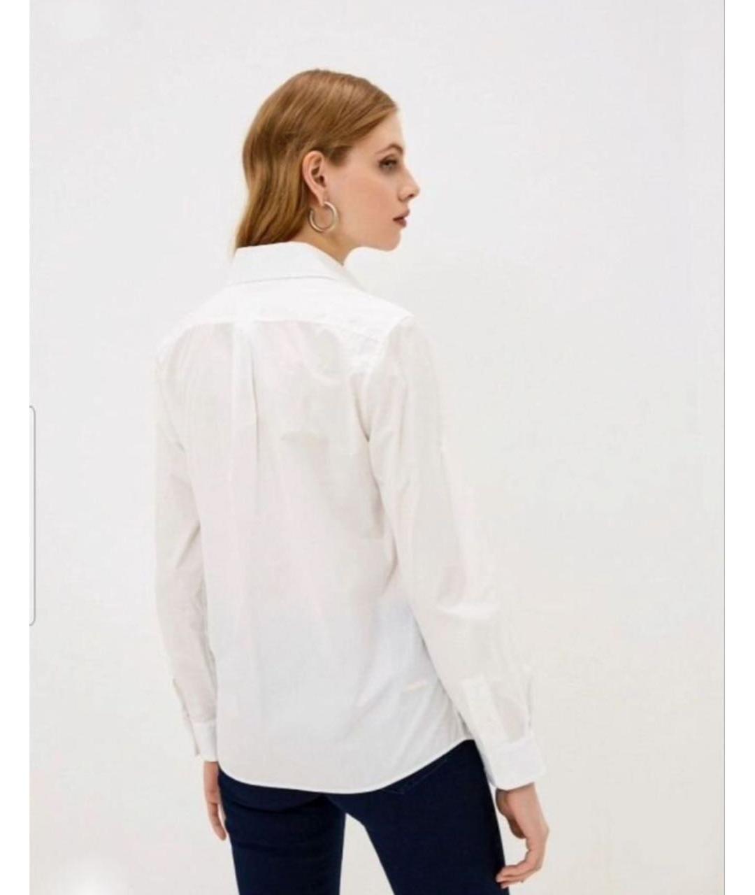 WEEKEND MAX MARA Белая хлопковая рубашка, фото 5