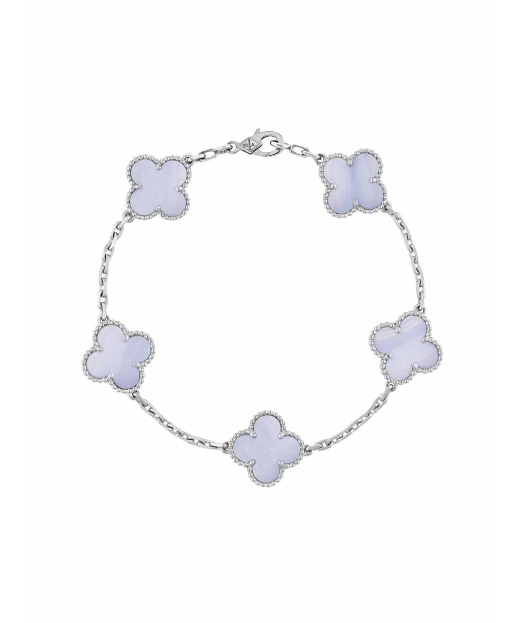 VAN CLEEF & ARPELS Голубой браслет из белого золота, фото 1