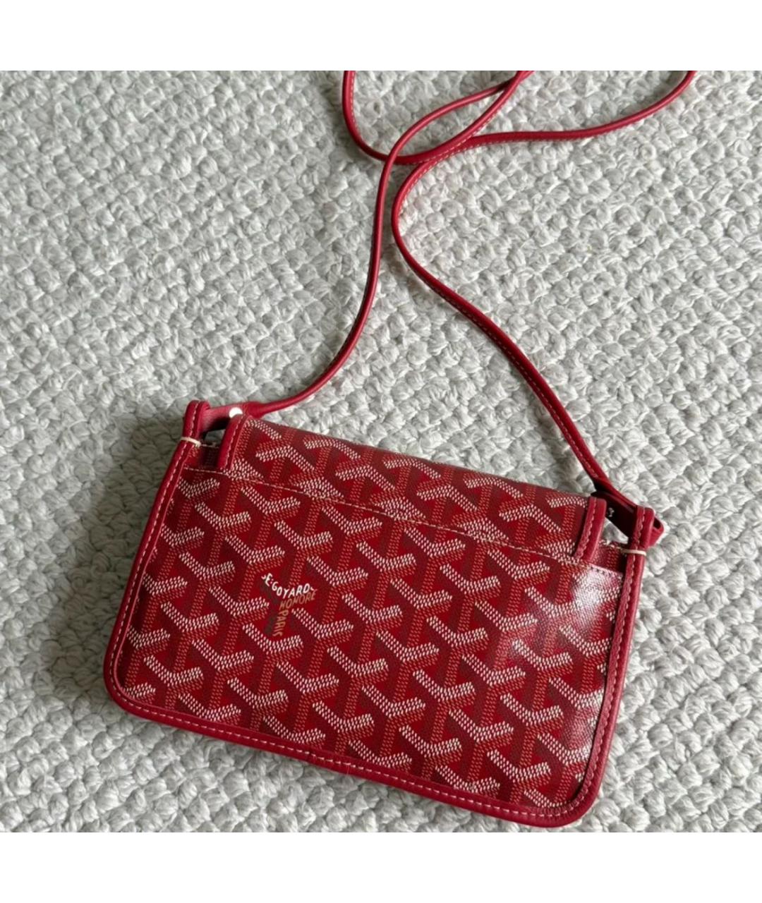 GOYARD Красная сумка через плечо, фото 2