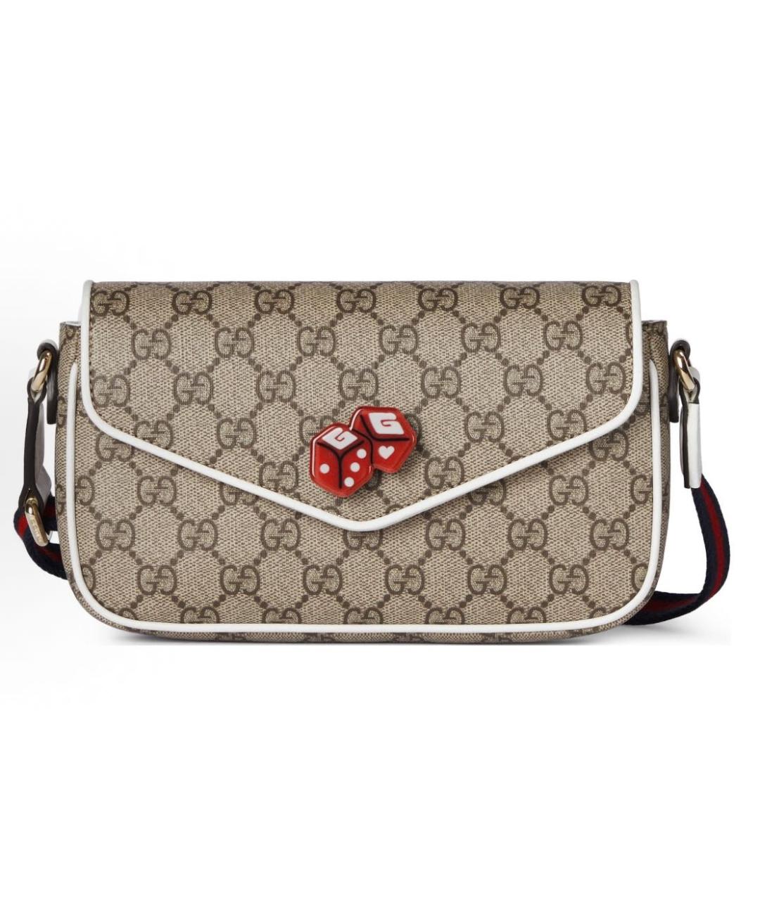 GUCCI Бежевая сумка с короткими ручками, фото 1