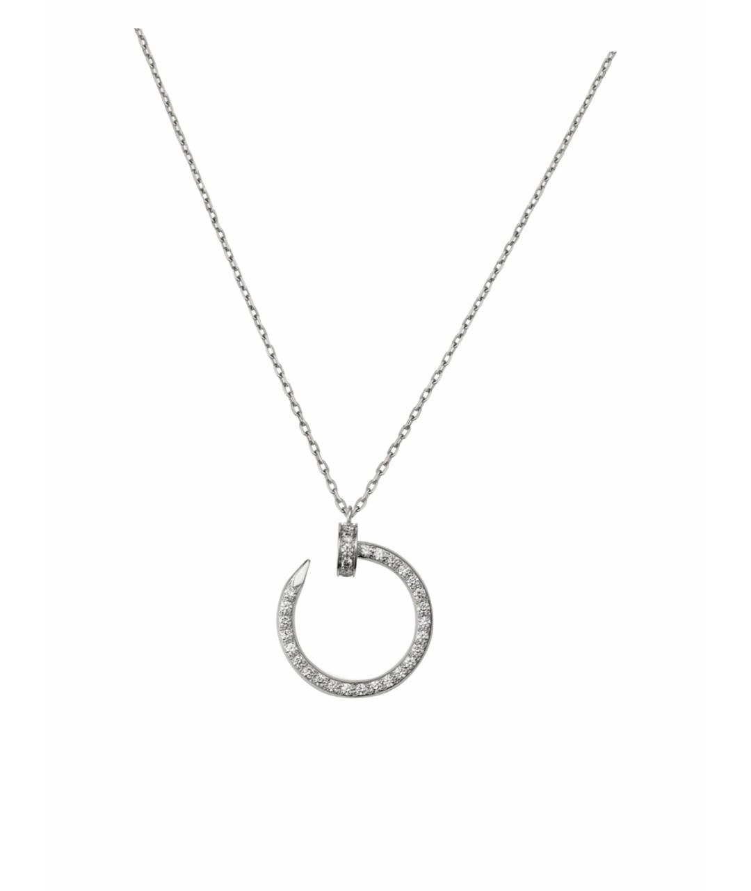 CARTIER Серебряное колье из белого золота, фото 1