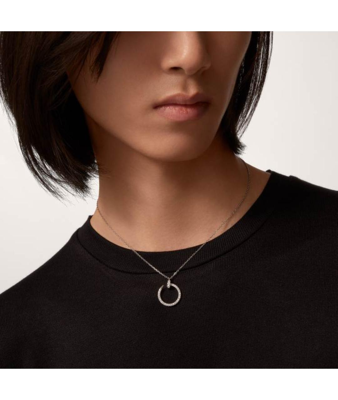 CARTIER Серебряное колье из белого золота, фото 4