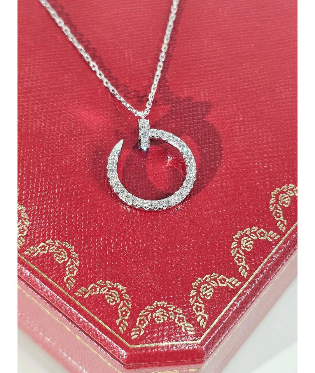 CARTIER Серебряное колье из белого золота, фото 3
