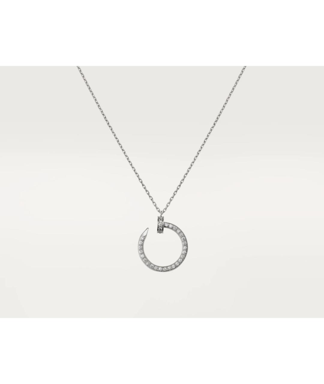 CARTIER Серебряное колье из белого золота, фото 5