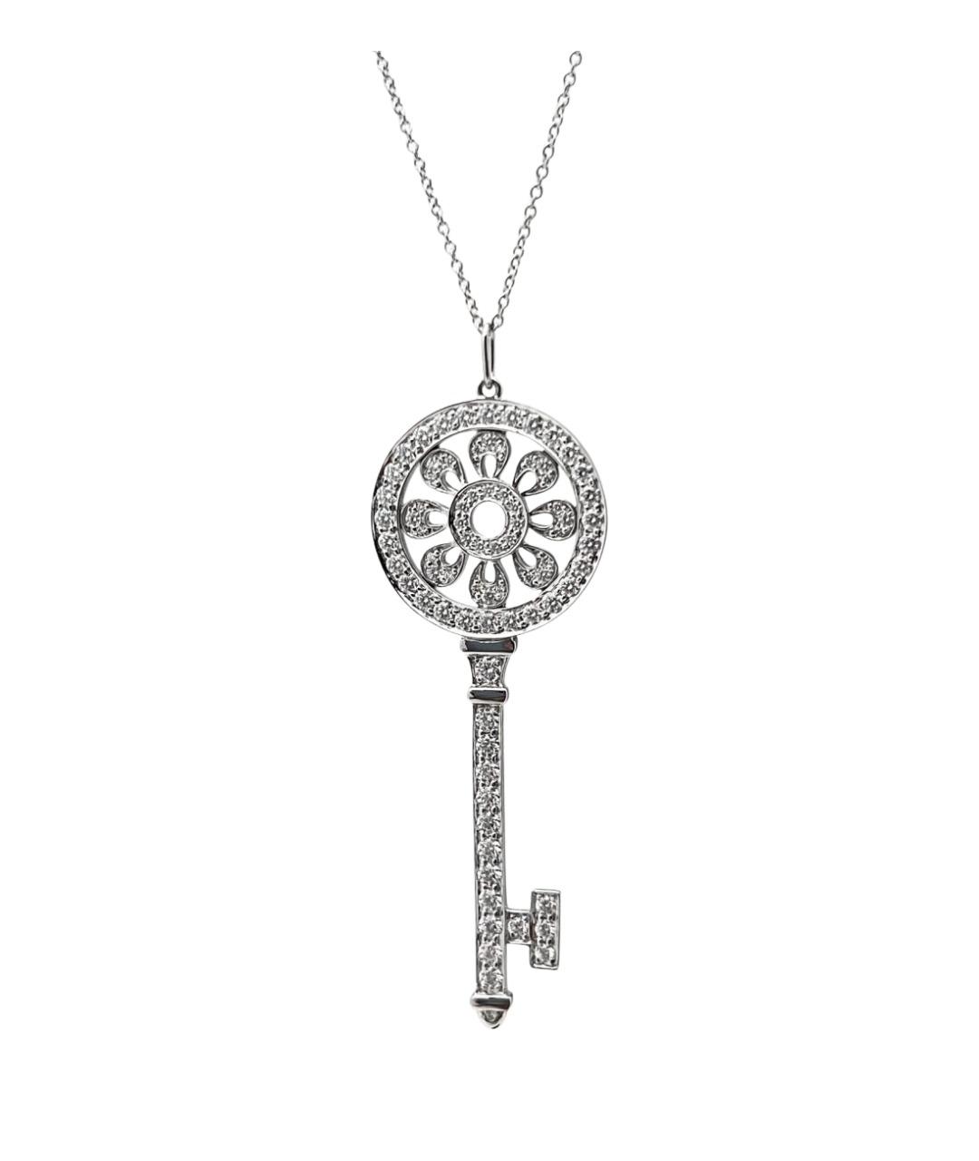 TIFFANY&CO Серебряное платиновое колье, фото 1