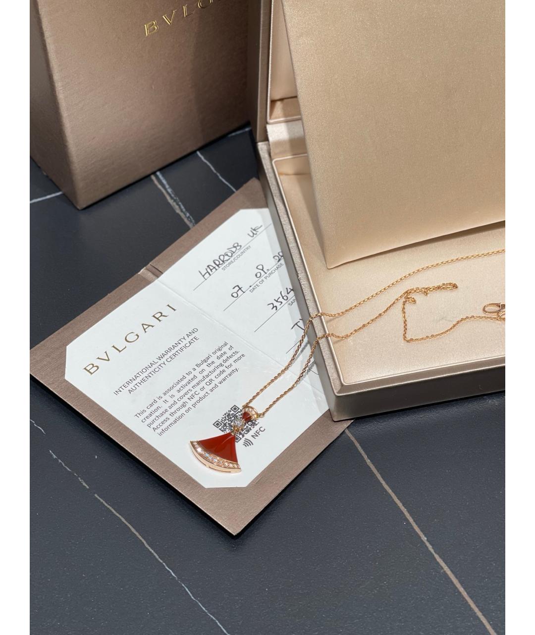 BVLGARI Золотое колье из розового золота, фото 8