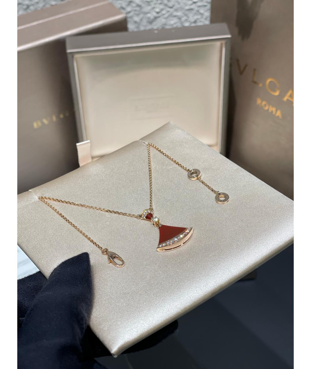 BVLGARI Золотое колье из розового золота, фото 6