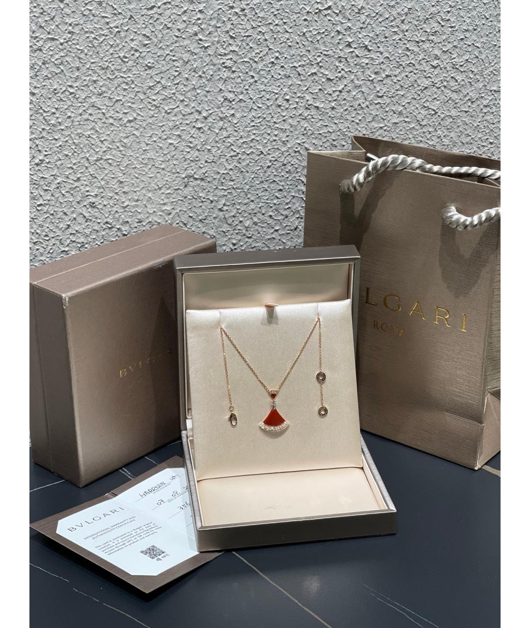 BVLGARI Золотое колье из розового золота, фото 2