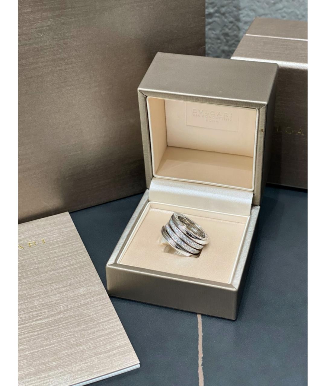BVLGARI Серебряное кольцо из белого золота, фото 4