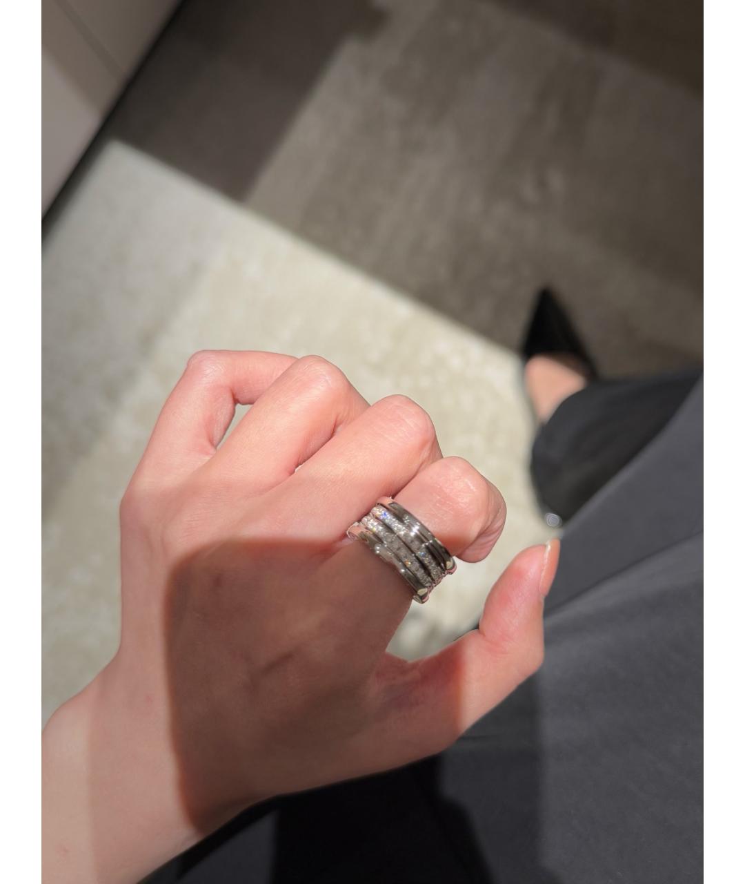 BVLGARI Серебряное кольцо из белого золота, фото 8