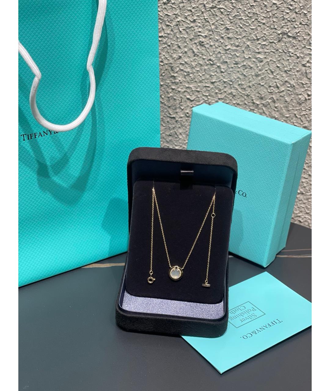 TIFFANY&CO Серебряное колье из белого золота, фото 10