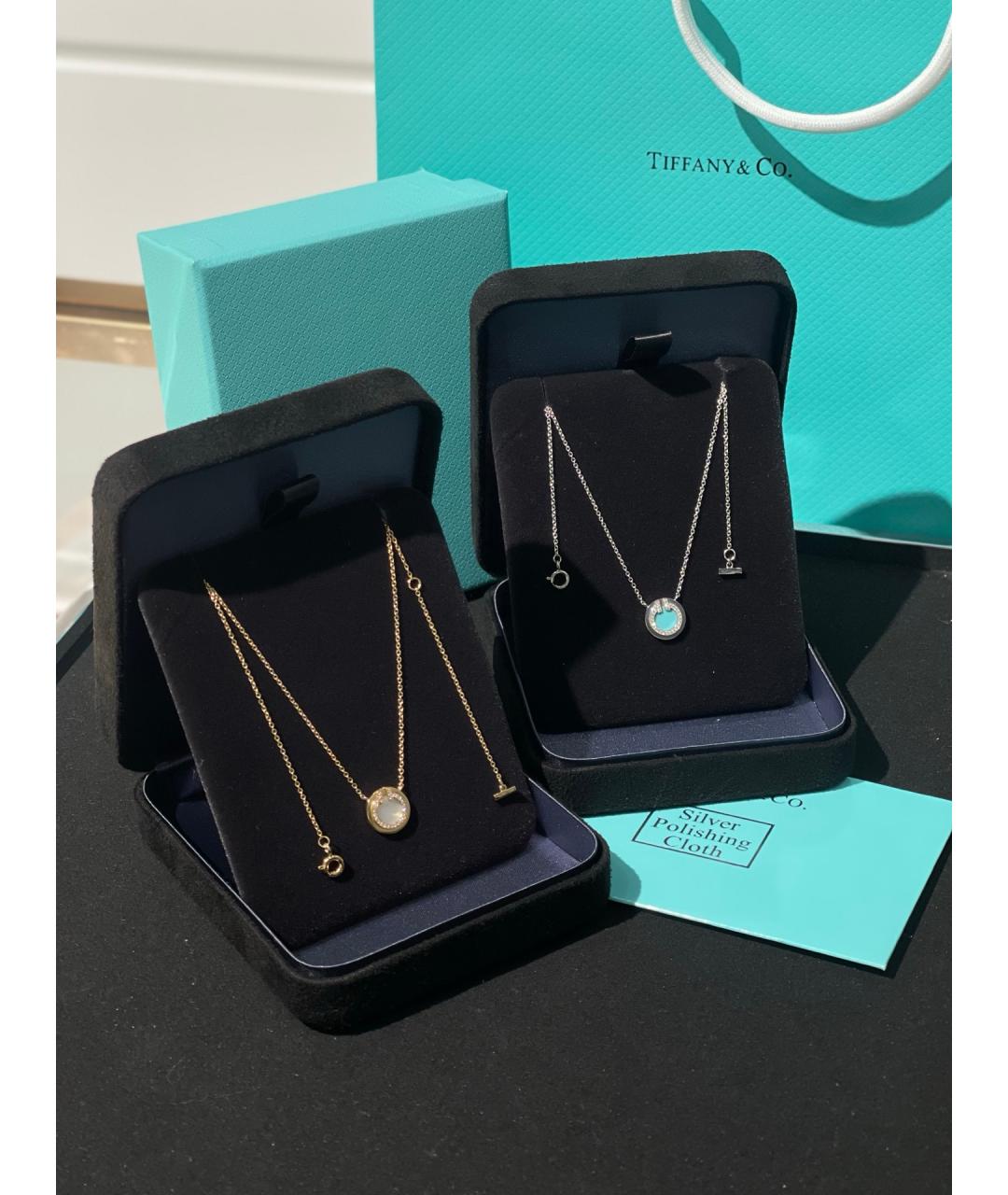 TIFFANY&CO Серебряное колье из белого золота, фото 9
