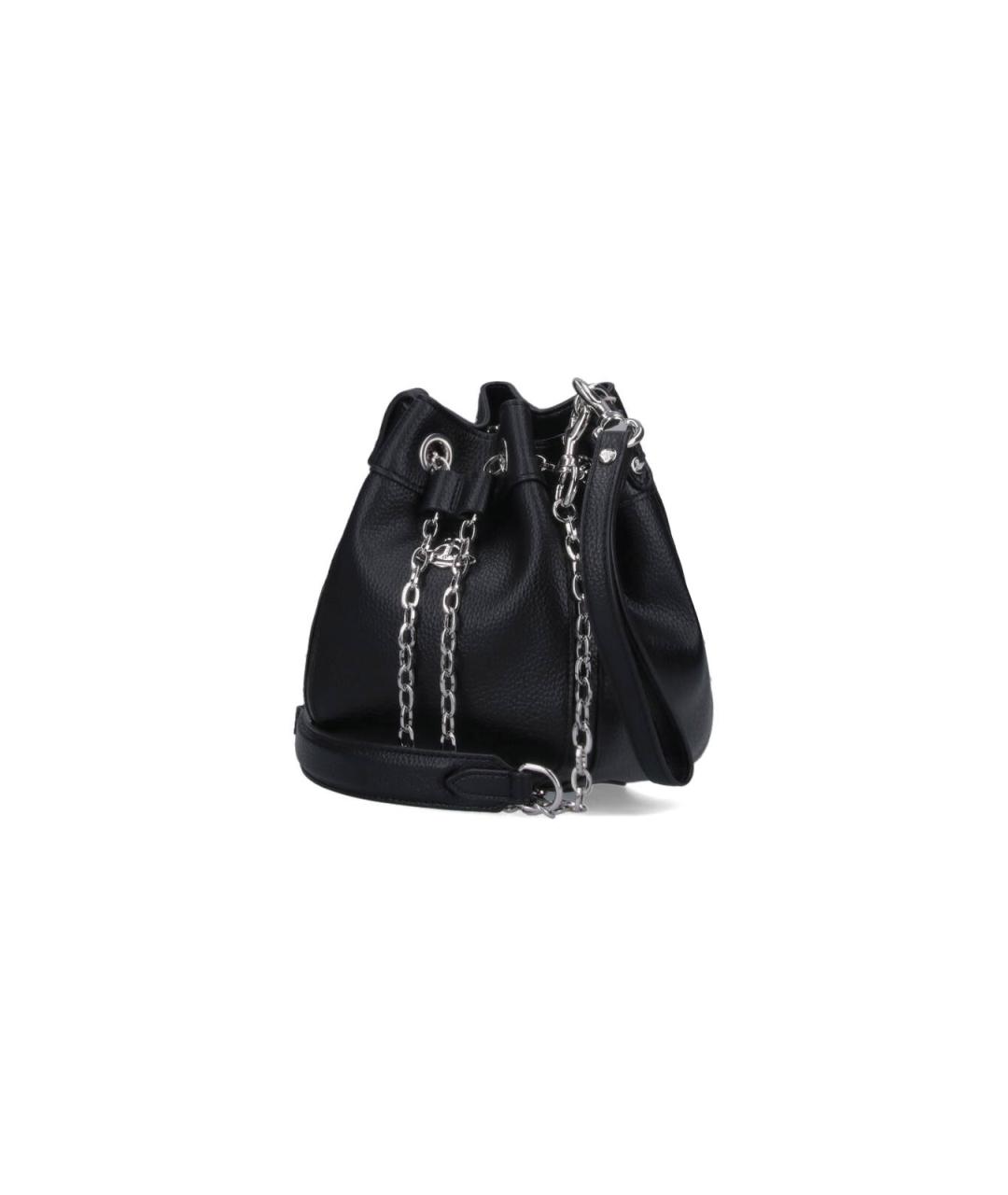 VIVIENNE WESTWOOD Черная сумка тоут из искусственной кожи, фото 2